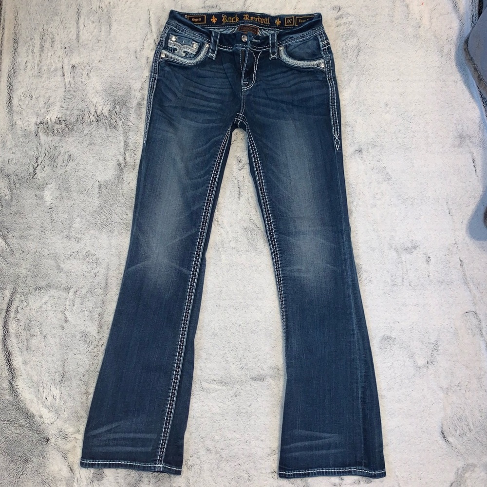 Slightly used Rock Revival Jeans// bootcut